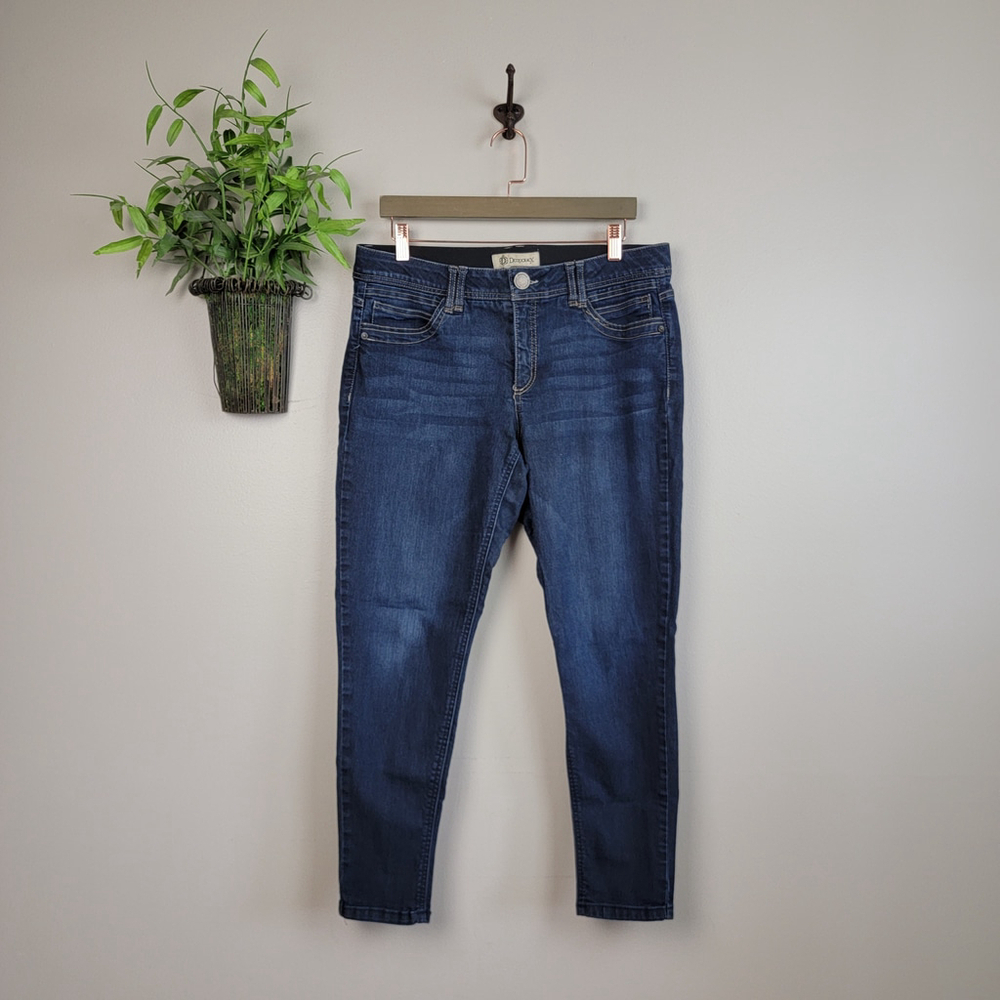Democracy Ab Technology Skinny Ankle Dark Wash Mid Rise Jegging Jeans 12
